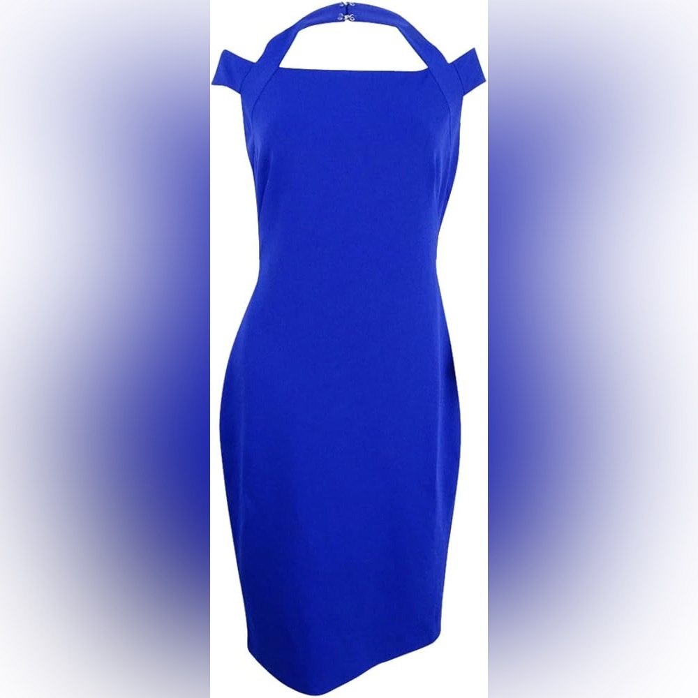 RALPH LAUREN Blue Dress - Size 10 - Picture 3 of 7